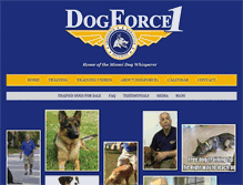 Tablet Screenshot of dogforce1.com